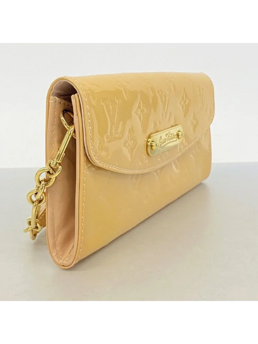 Louis Vuitton Handbag Vernis Sunset Blue Bird Rose Florentine